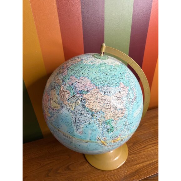 Globemaster 12” world globe vintage large earth desktop decor - Picture 6 of 6